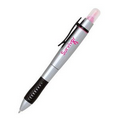 2 In 1 Twist Action Highlighter And Ballpoint Pen.